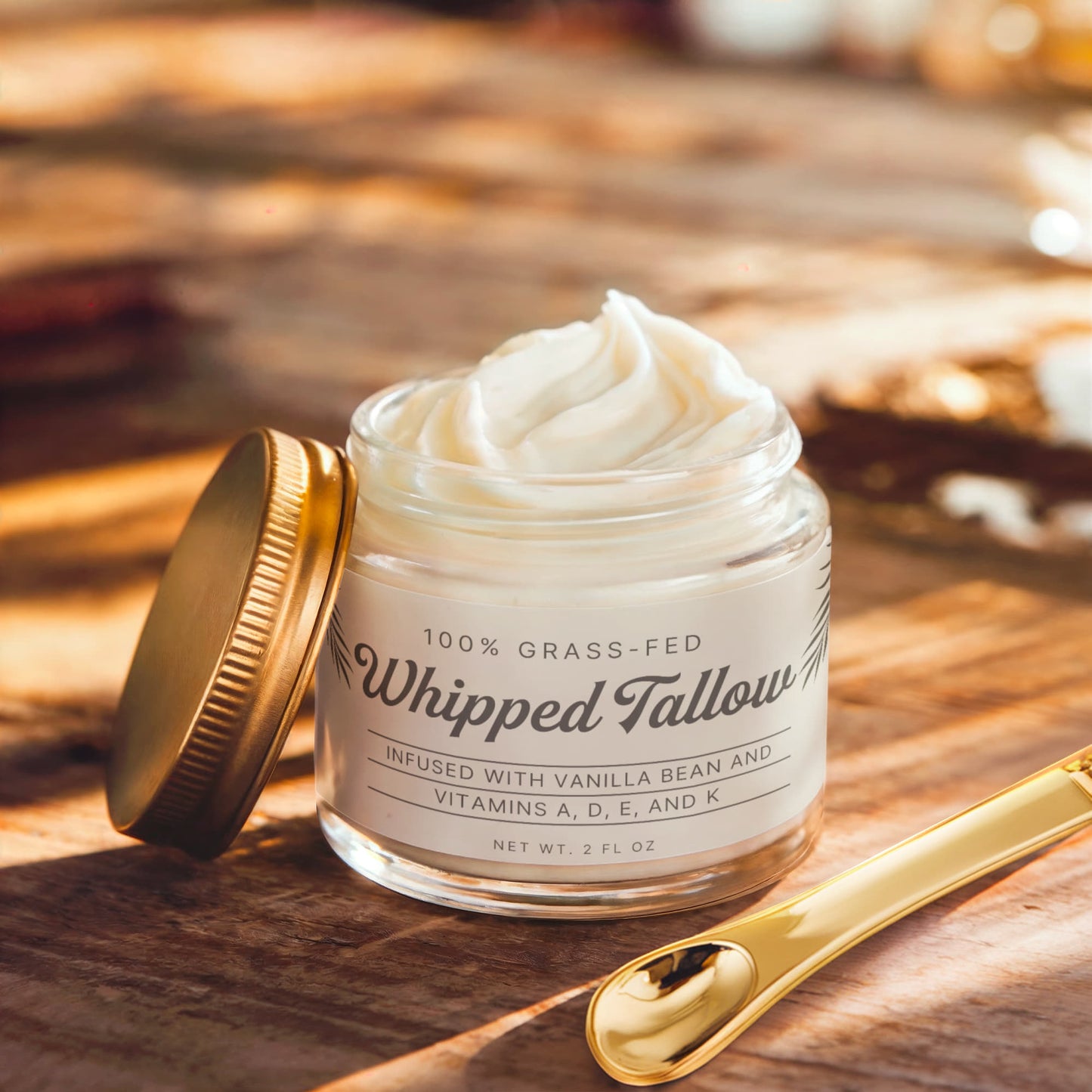 Whipped Grass-Fed Tallow Balm Snatched with Vanilla Bean🐄✨