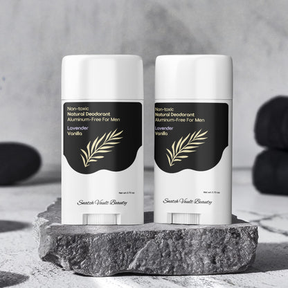 2 Pack Snatch Non-toxic MEN's Natural Deodorant, Aluminum-Free