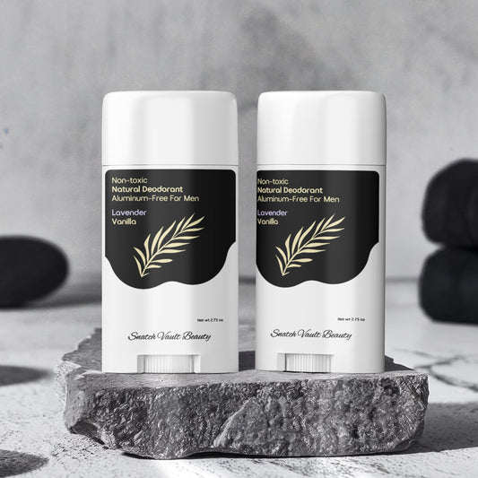 2 Pack Snatch Non-toxic MEN's Natural Deodorant, Aluminum-Free