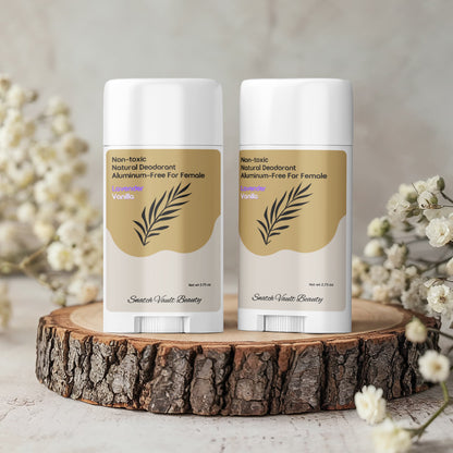 2 Pack Snatch Non-toxic WOMEN'S Natural Deodorant, Aluminum-Free