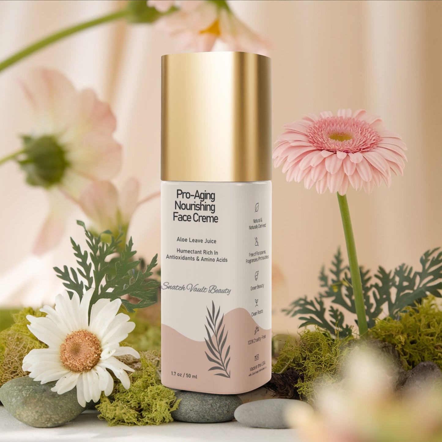 Pro-Aging Nourishing Snatched Face Cream - Gold Cap