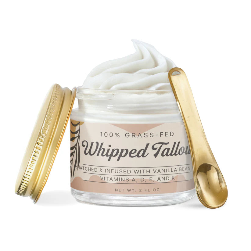 Whipped Grass-Fed Tallow Balm Snatched with Vanilla Bean🐄✨