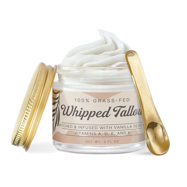 Whipped Grass-Fed Tallow Balm Snatched with Vanilla Bean
